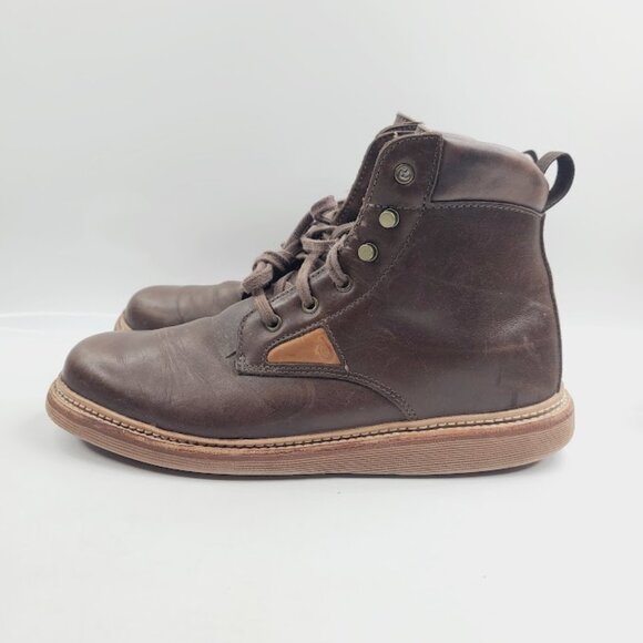 Olukai Men\'s Dark Brown Kilakila Leather Classic Ankle Chukka Boots Size 11.5 main image 5